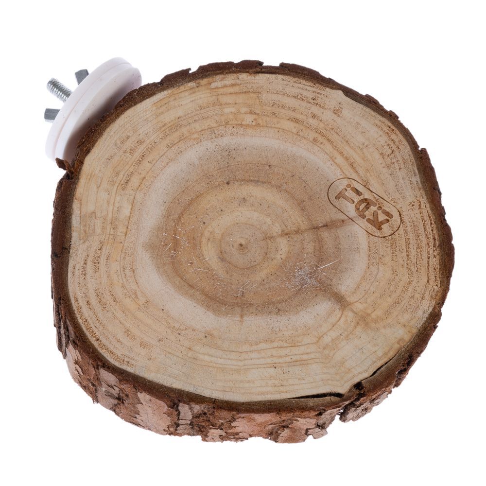 TIAKI träplattform med bark, rund - ca Ø 10 cm
