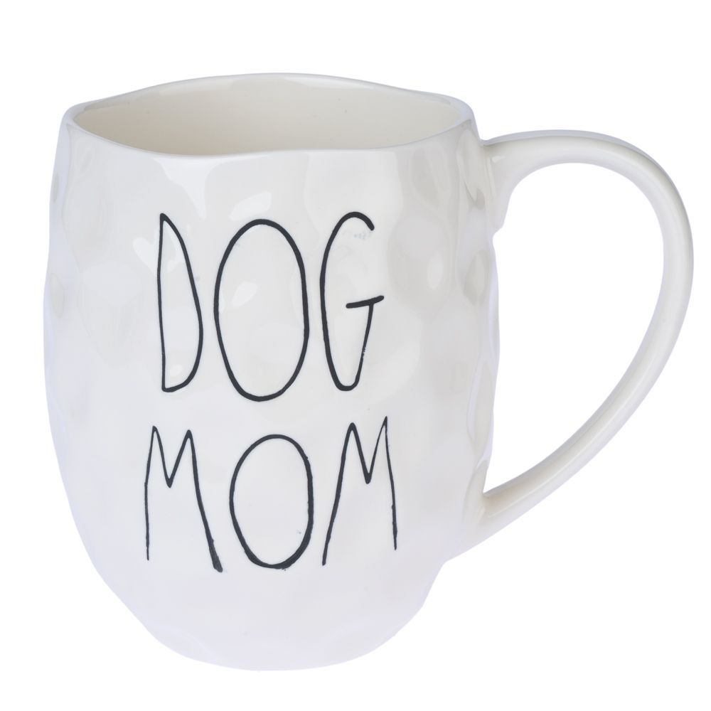 TIAKI XL keramikmugg "Dog Mom" - Ø 9 x H 10 cm