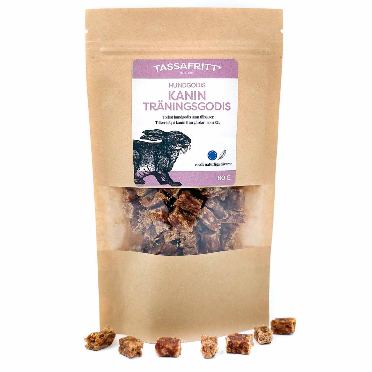 Träningsgodis Kanin till Hundar - Påse 80g