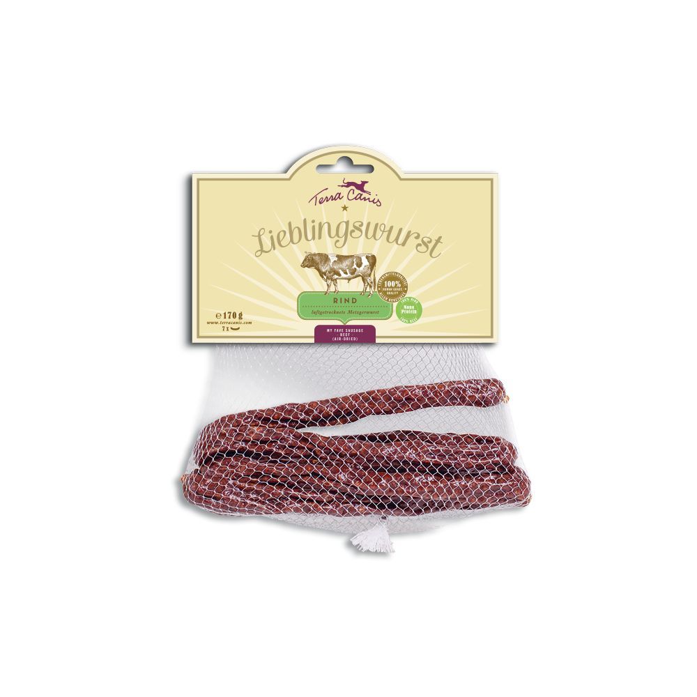 Terra Canis Lieblingswurst - 170 g Nötkött