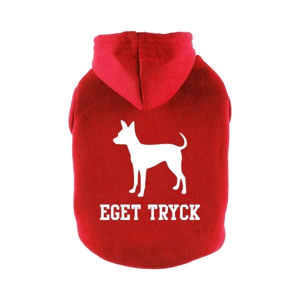 Designa Din Egen Hoodie Hundtröja - Röd / 25 cm