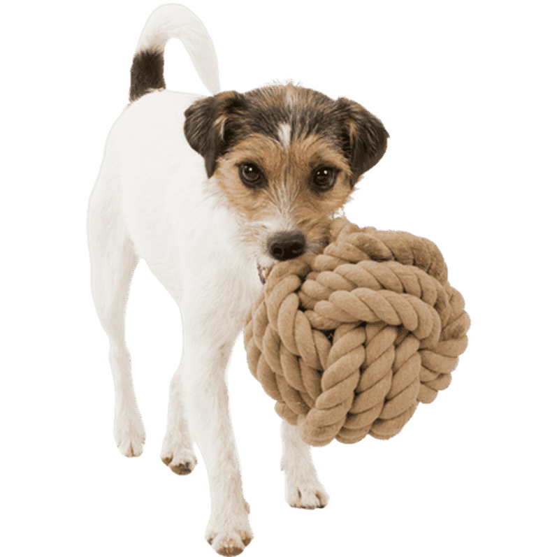 BE NORDIC Playing Rope Ball White Ø 13 cm