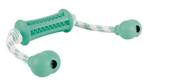 Denta Fun, rulle med rep, naturgummi, 9 cm/32 cm