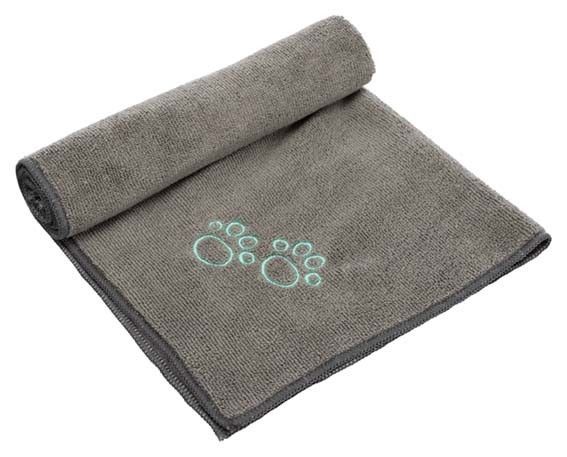 Handduk Trixie Microfiber Top-Fix 50x60 cm Grå