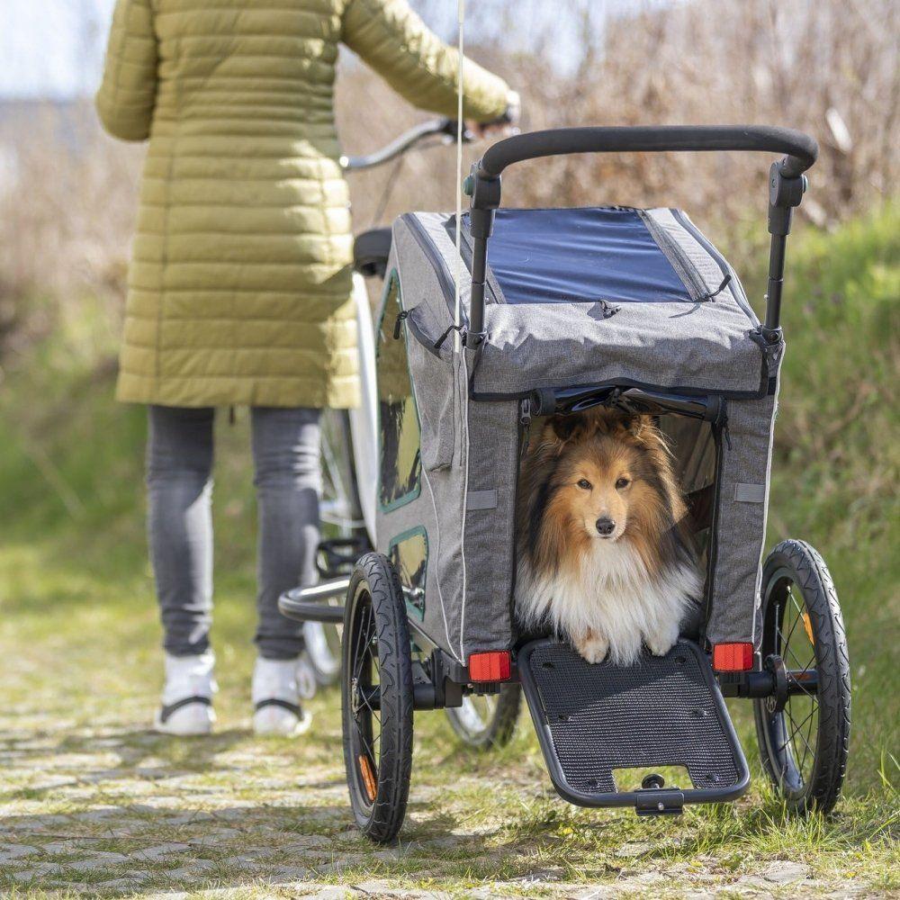Trixie Premium Cykelvagn Hund Grå (M)