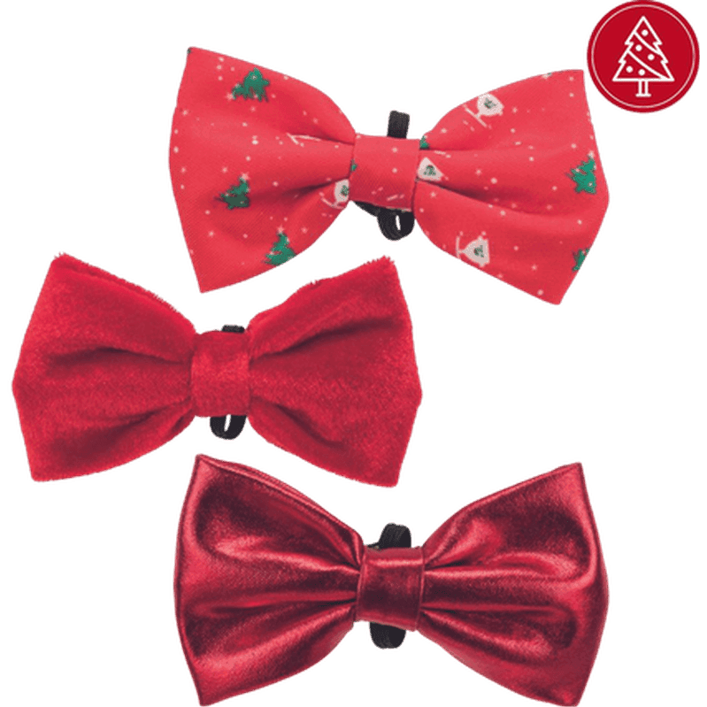 Xmas Suit Bow Tie Red 10cm, 1 st