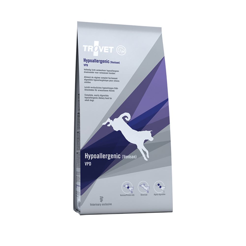 Trovet Hypoallergenic VPD med hjort - 10 kg