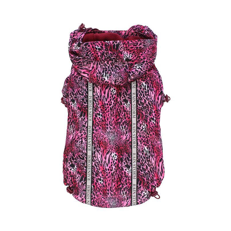 Rainstorm Hundjacka - Pink Leopard / 20 cm