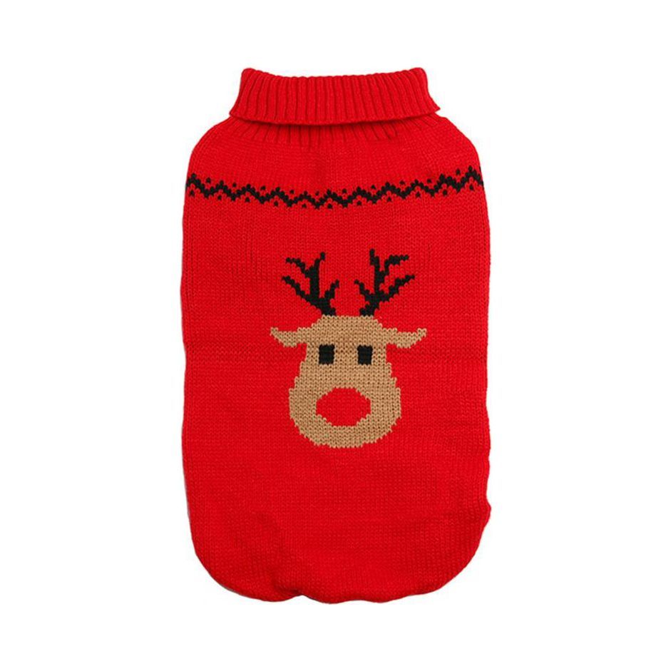 Stickad Jultröja Rudolph - 30 cm