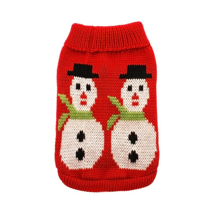 Stickad Jultröja Snowman - 25 cm
