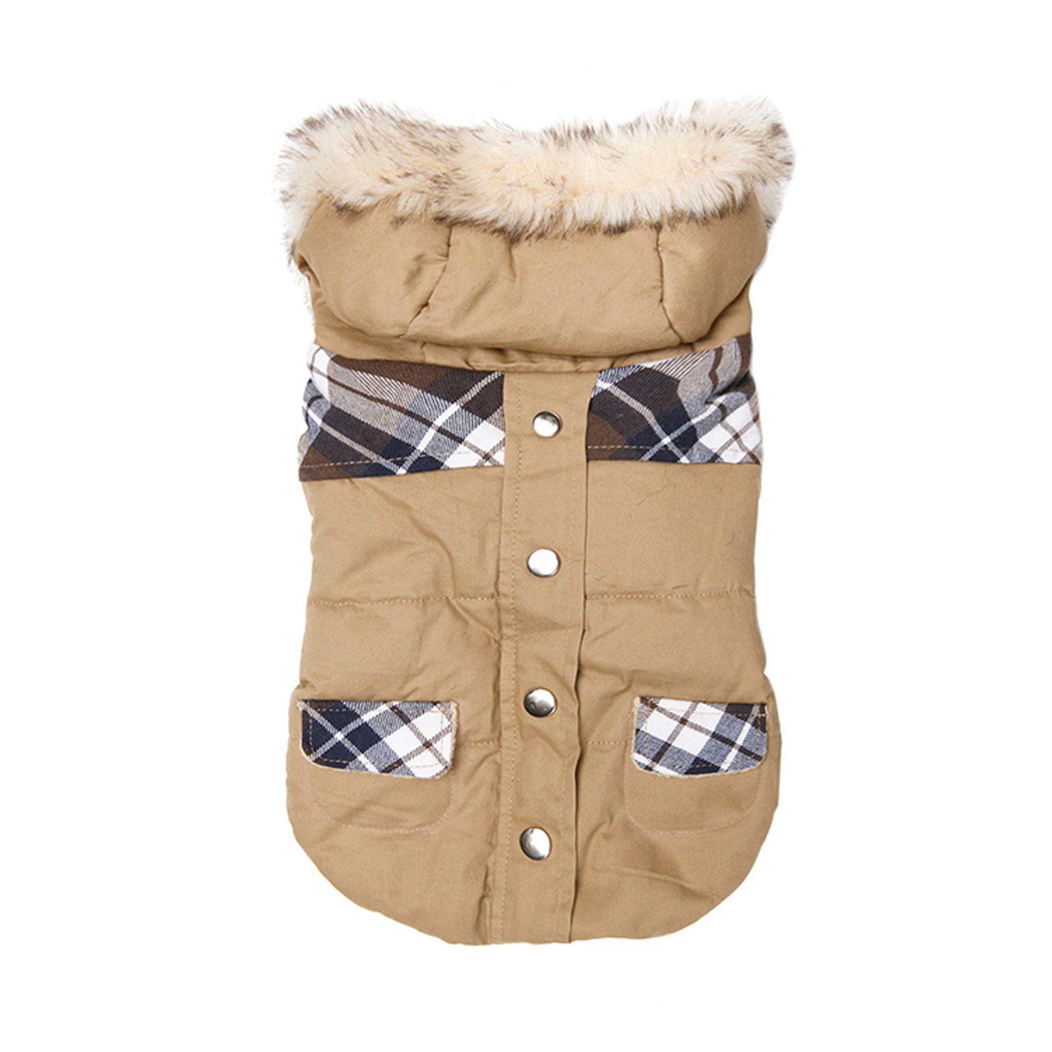 Tartan Hundparkas - 20 cm