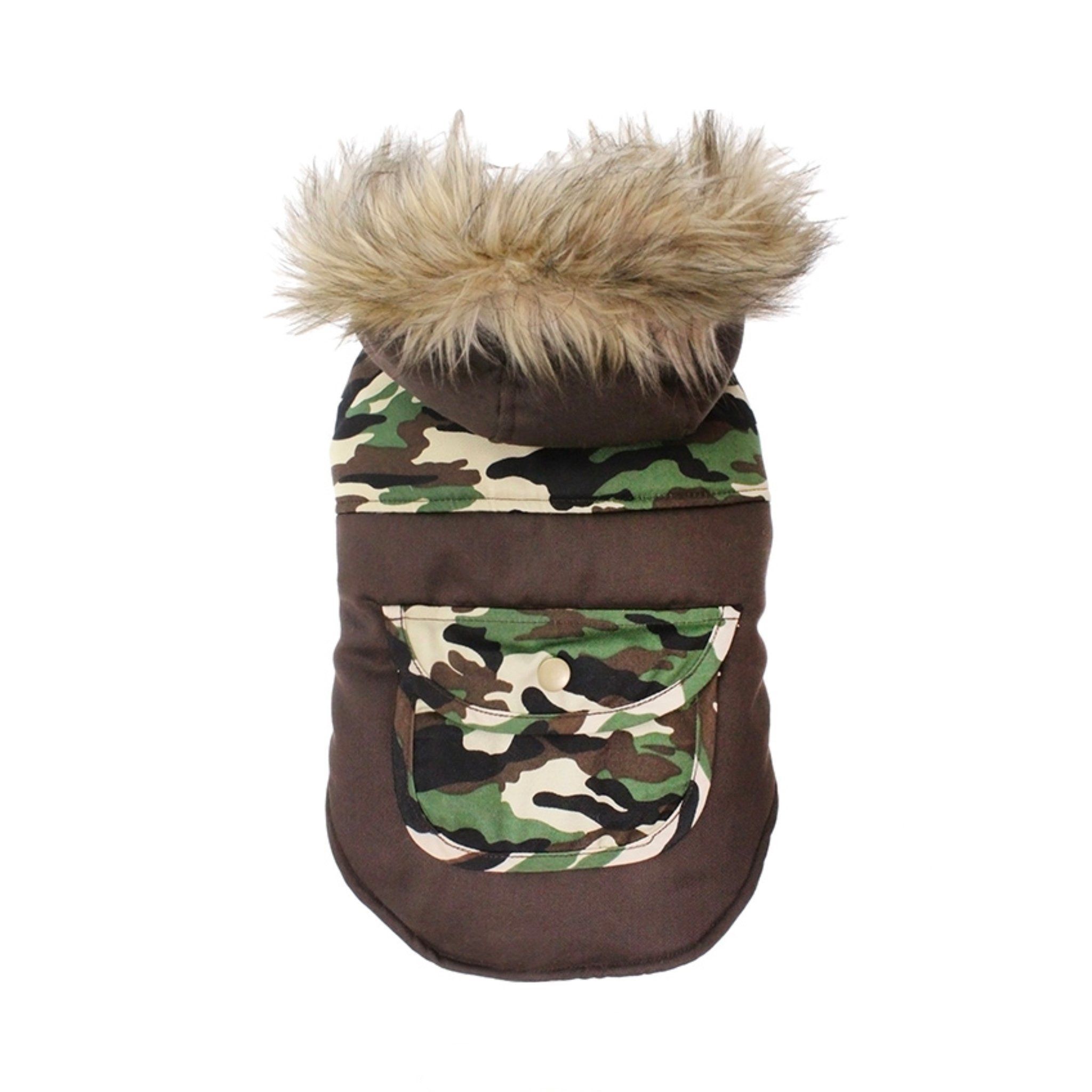 Two-Tone Camouflage Hundjacka - 35 cm