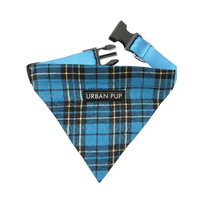 Urban Pup Bandana - Blue Tartan / S