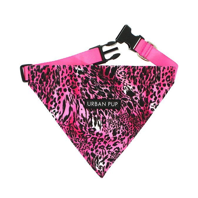 Urban Pup Bandana - Pink Leopard / L