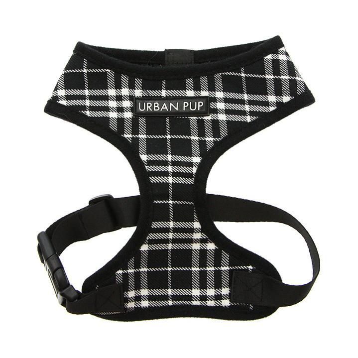 Urban Pup Harness - Black Tartan / S