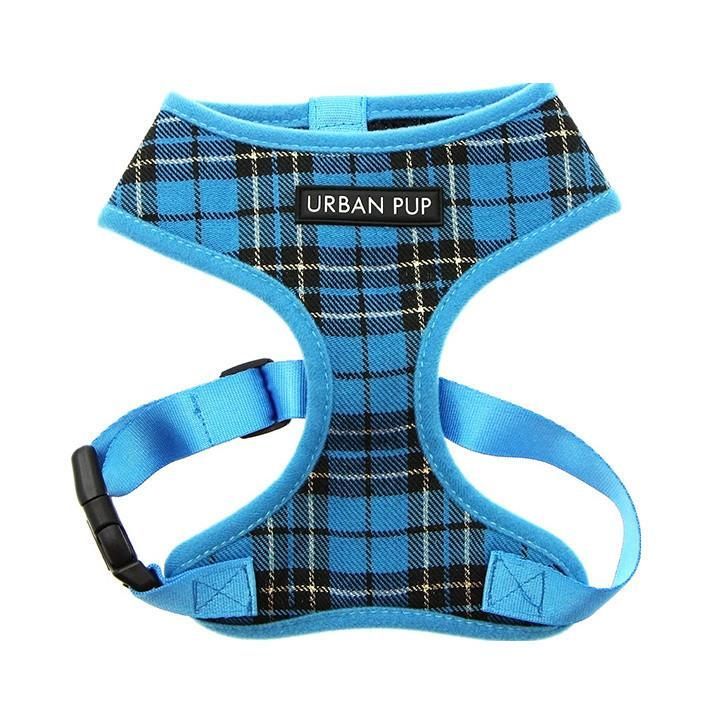 Urban Pup Harness - Blue Tartan / L