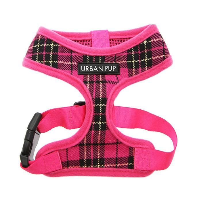 Urban Pup Harness - Pink Tartan / M