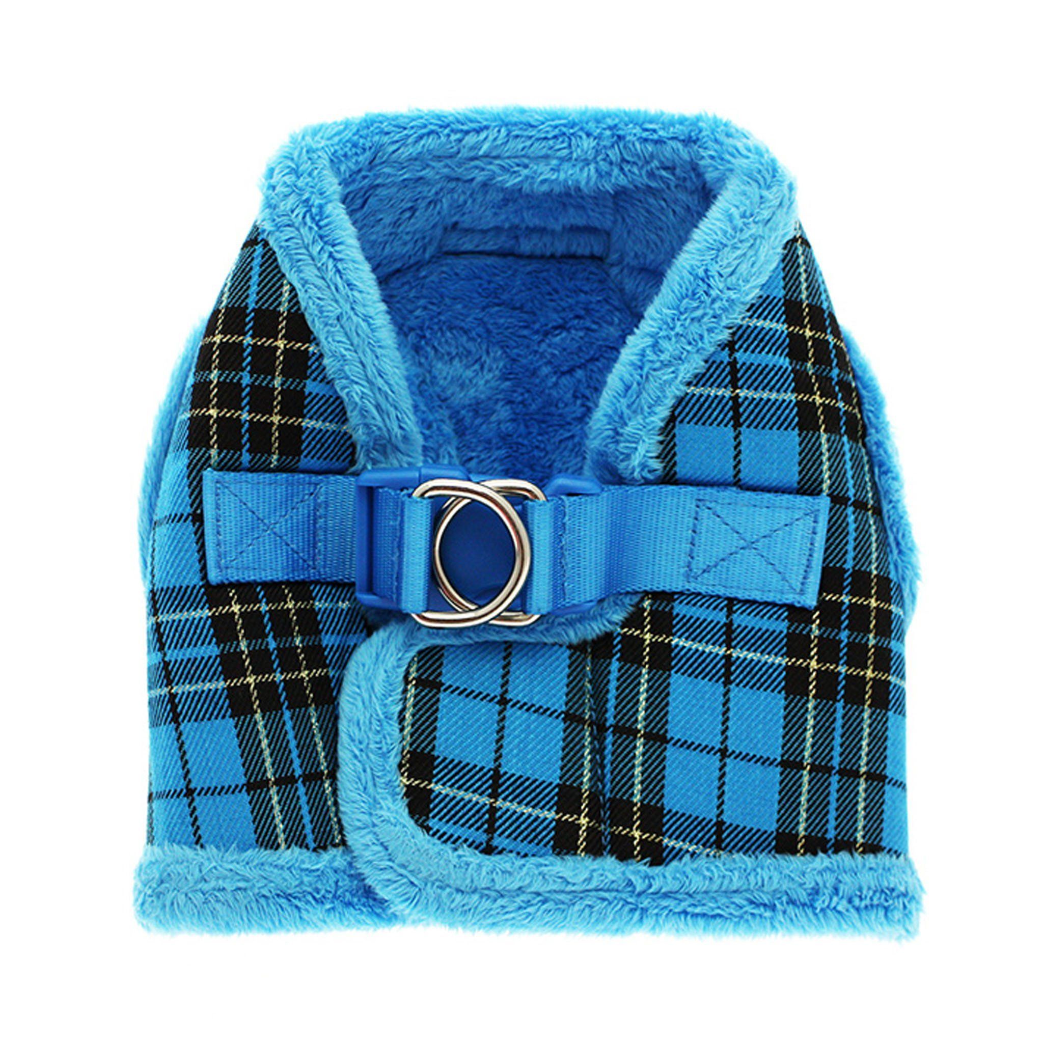 Urban Pup Luxury Harness - Blue Tartan / M