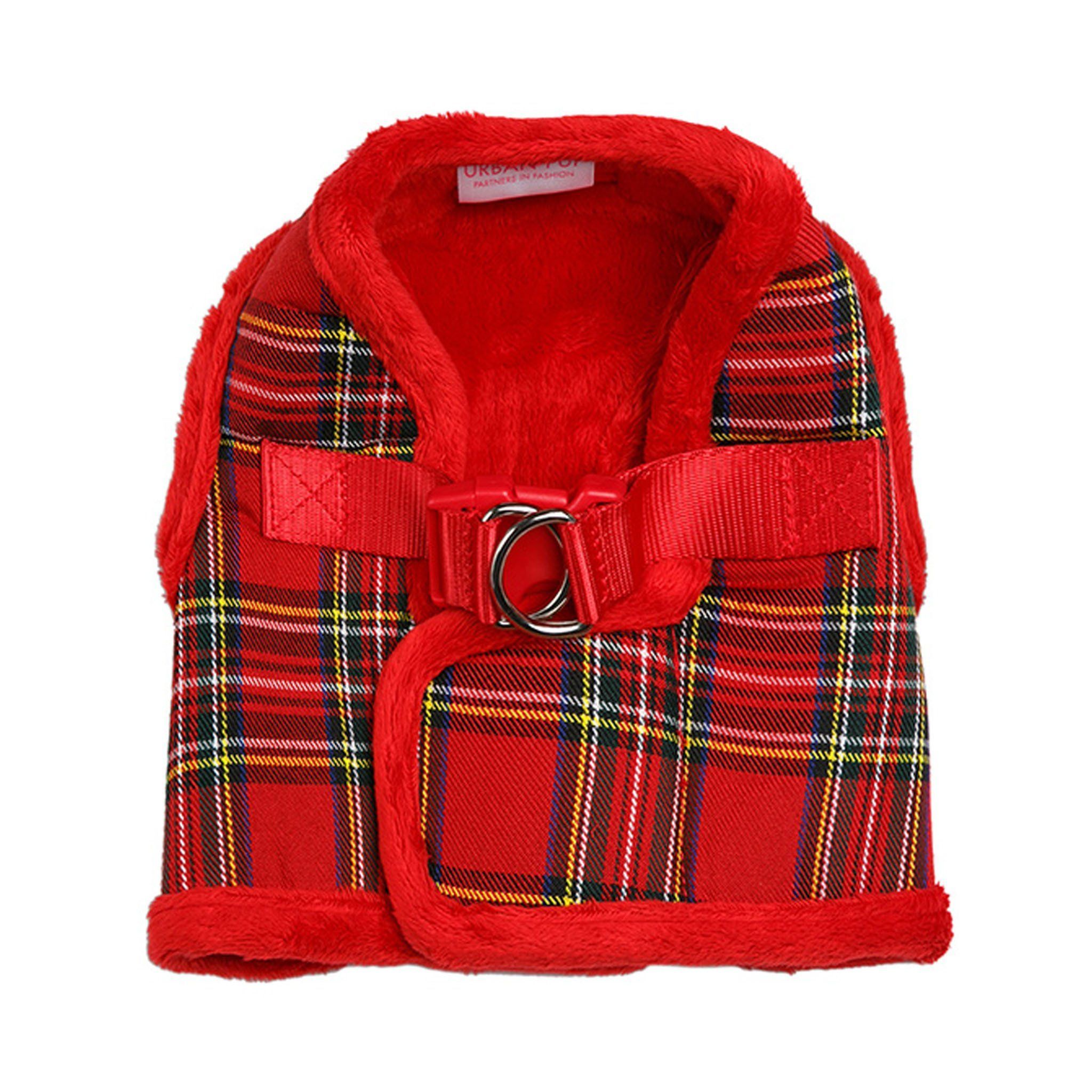 Urban Pup Luxury Harness - Red Tartan / M