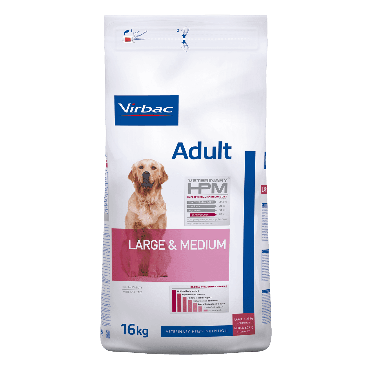 Adult Hundfoder Large & Medium - 16 kg