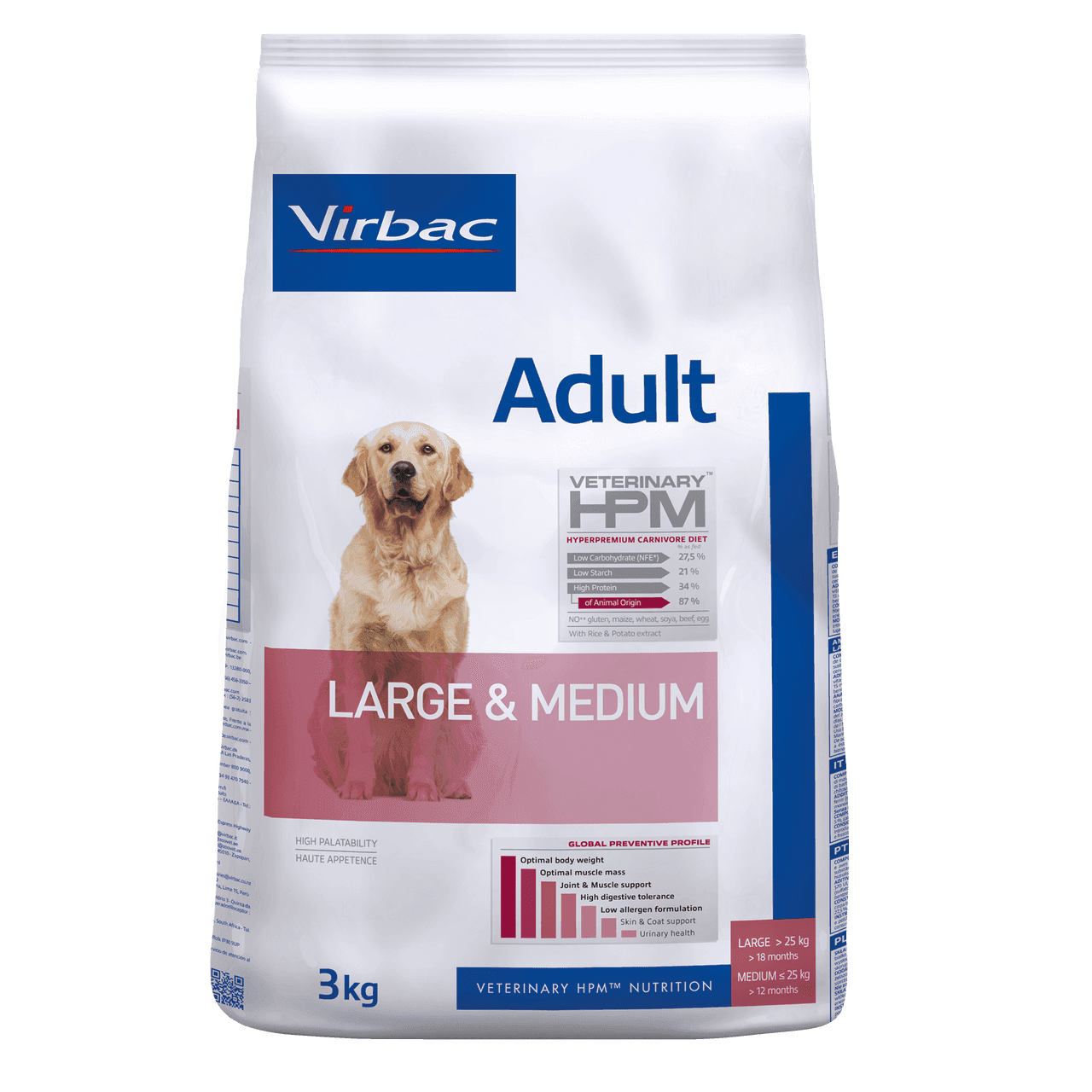 Adult Hundfoder Large & Medium - 3 kg