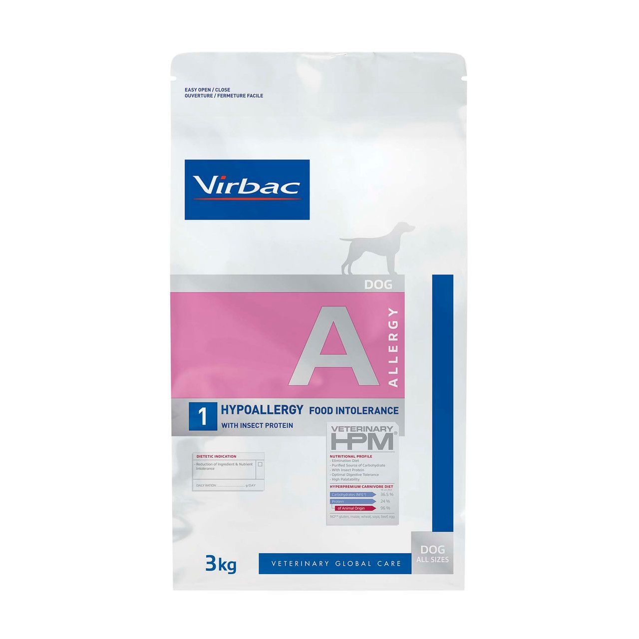 Dog A1 Allergy Torrfoder till Hund  - 3 kg