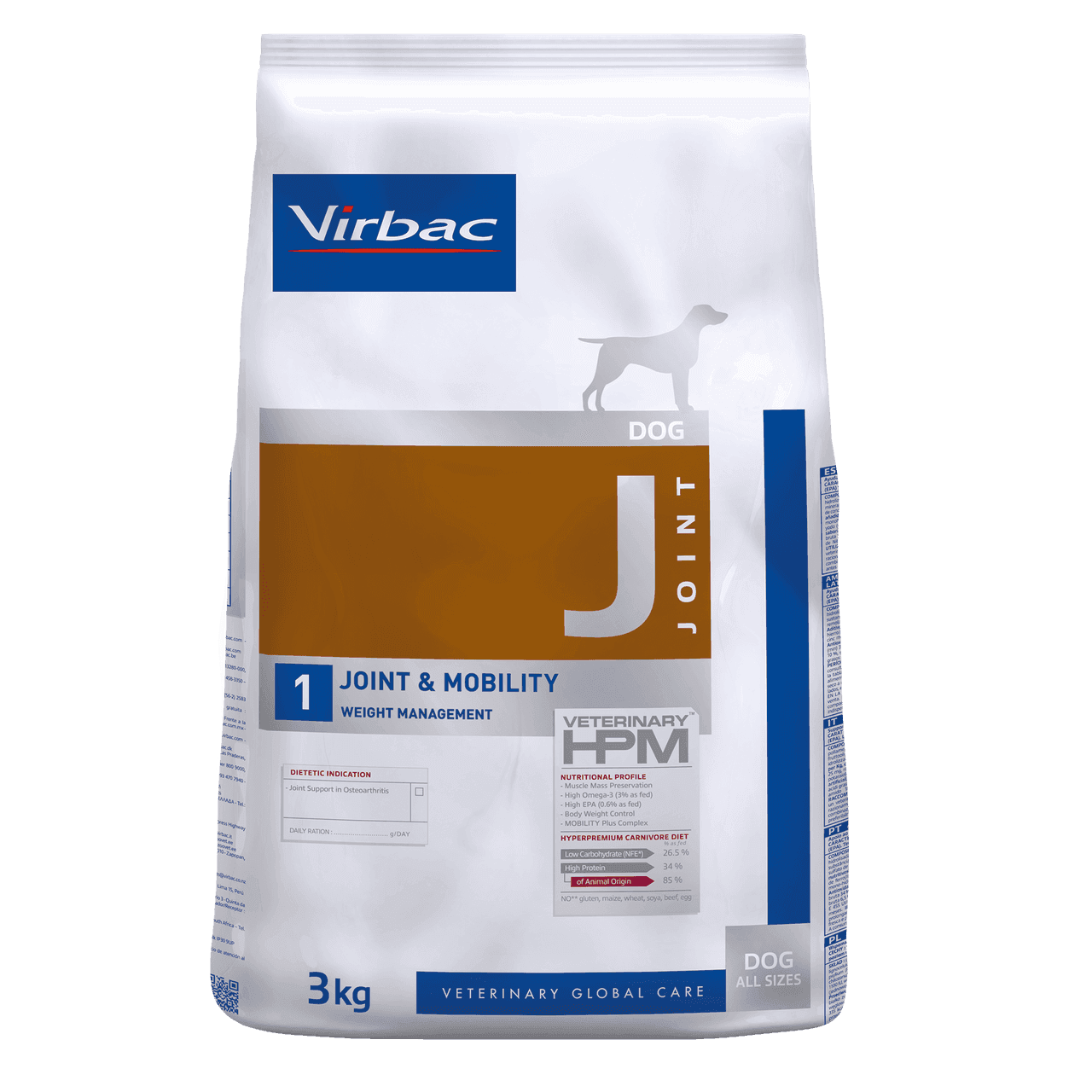 Joint & Mobility, J1 Torrfoder till Hund - 3 kg