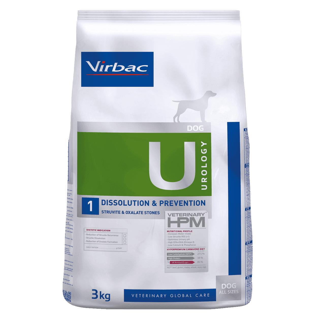 Urology 1 Torrfoder till Hund - 3 kg