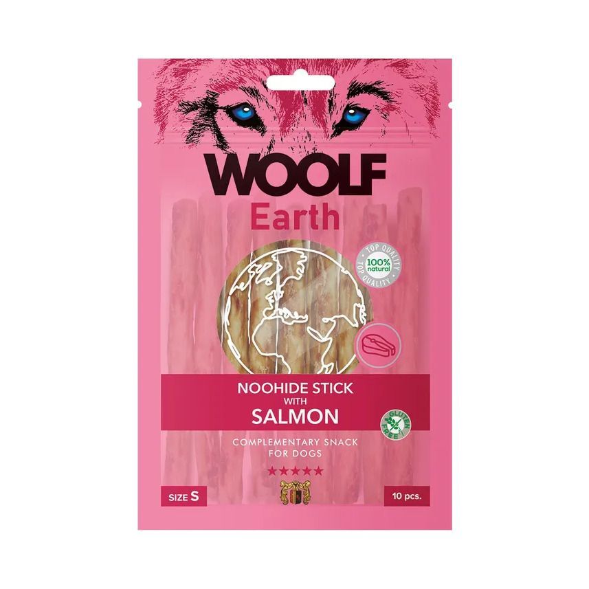 WOOLF Earth Noohide Stick Salmon - Small