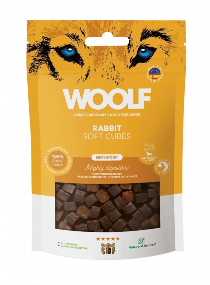 Soft Cubes Kanin Hundgodis - 100 g