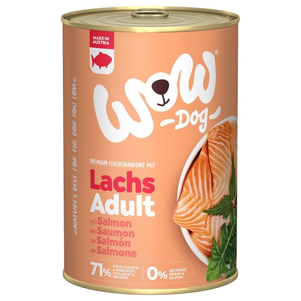 Ekonomipack: WOW Adult 12 x 400 g - Lax