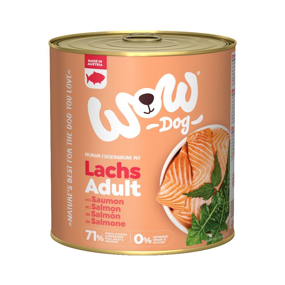 Ekonomipack: WOW Adult 12 x 800 g - Lax