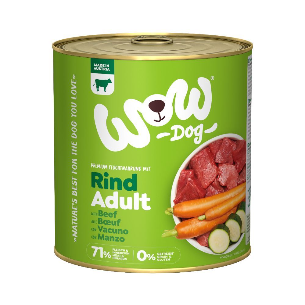 Ekonomipack: WOW Adult 12 x 800 g - Nötkött