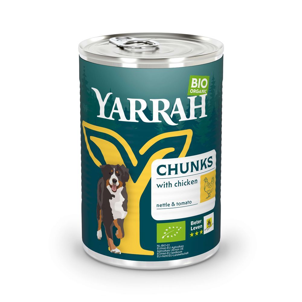 Yarrah Ekologisk med Ekologisk Kyckling - 405 g
