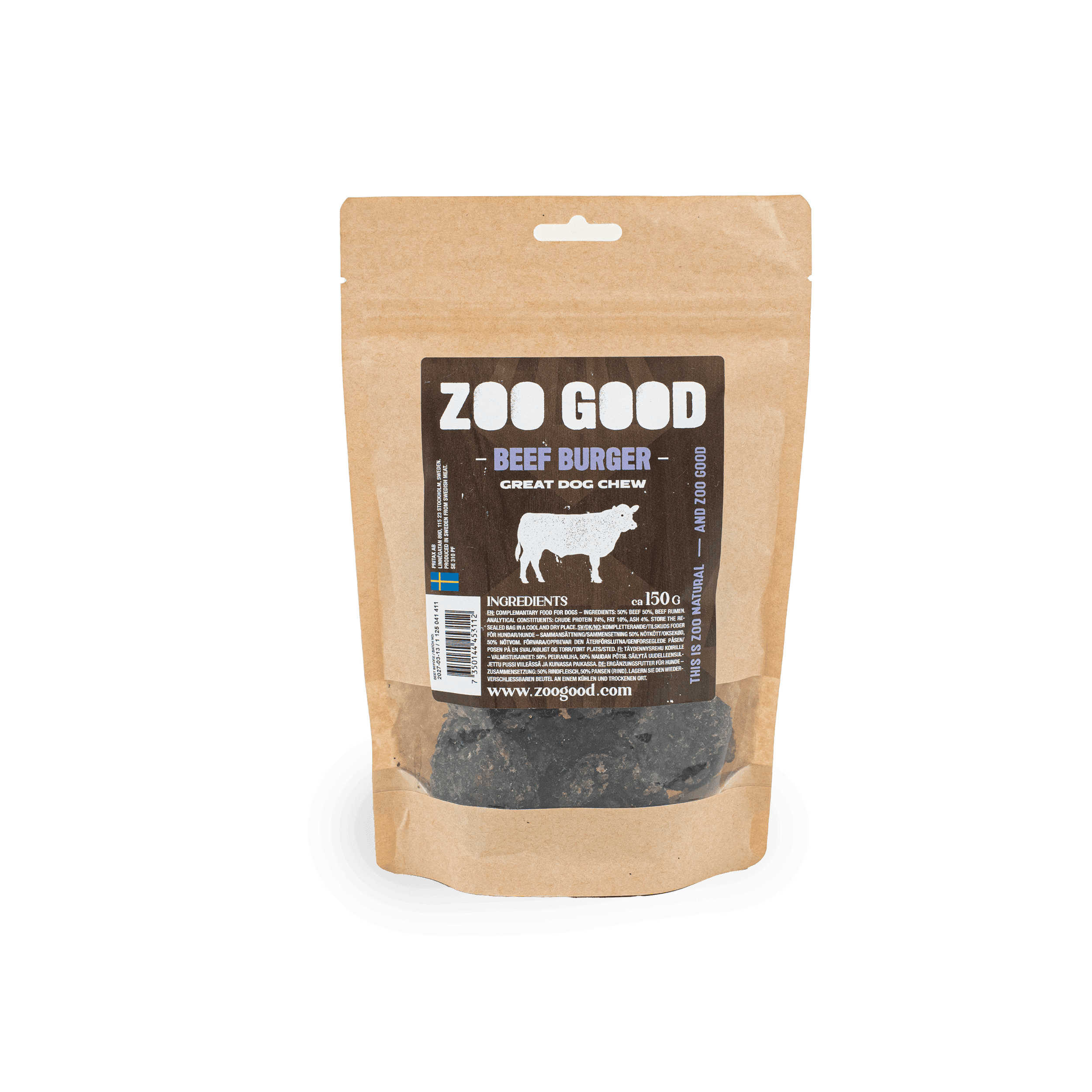 Dog Nötburgare 150g