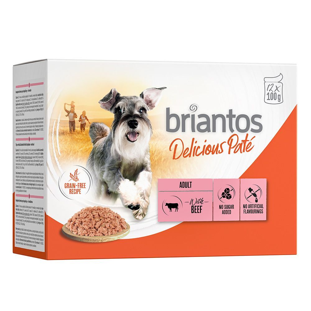 Briantos Delicious Paté 12 x 100 g - Nötkött