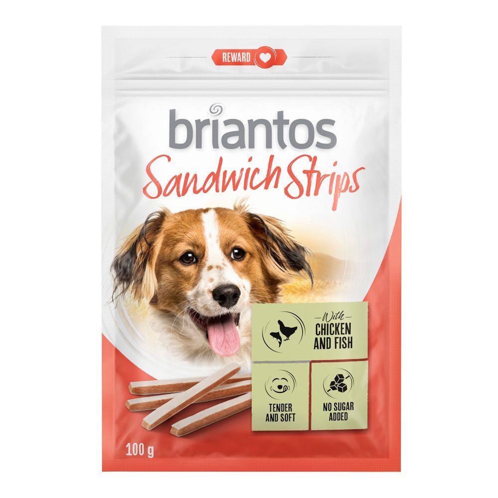 Briantos Sandwich Strips för hundar - 100 g