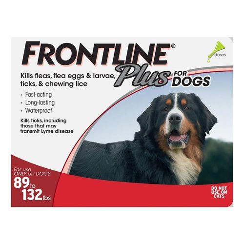 Frontline Plus For Extra Large Dogs Above 88lbs (Red) 6 Doses